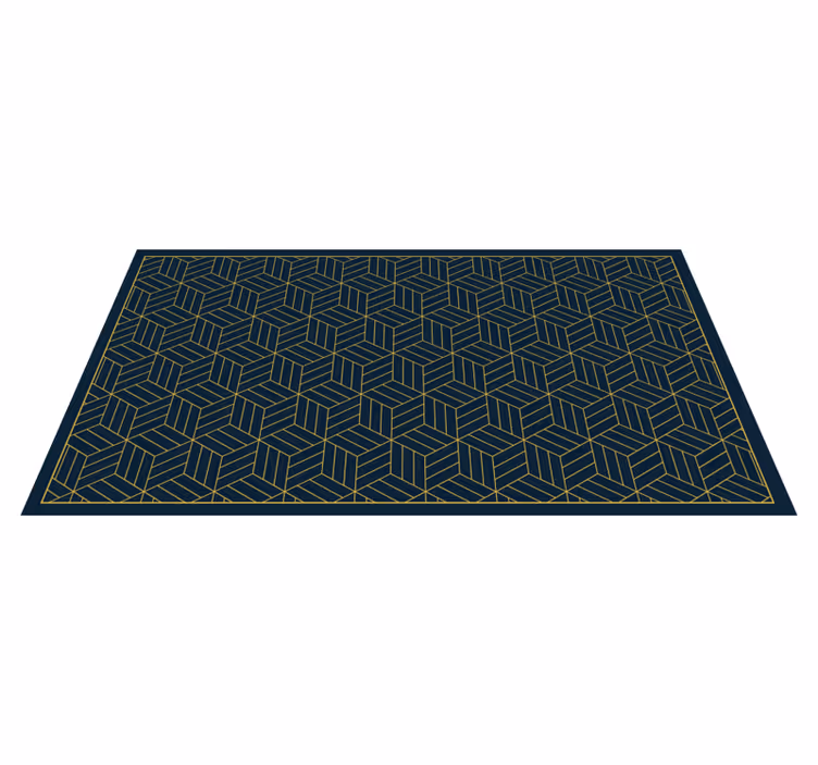 Chic geometric motif modern vinyl carpet - TenStickers