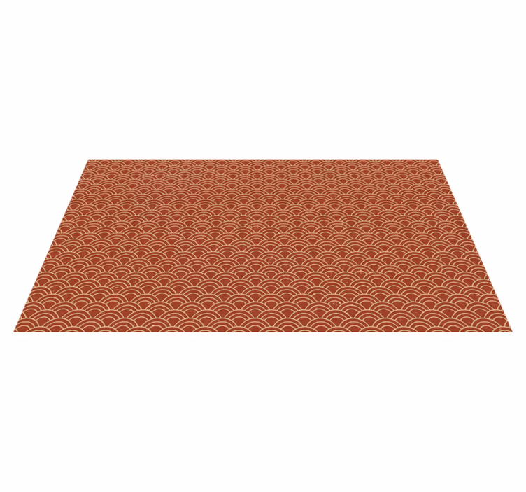 Japanese wave in vintage style living room rug - TenStickers