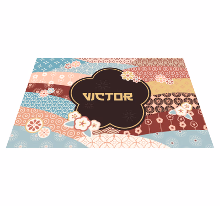 Colorful Pattern custom vinyl carpet - TenStickers