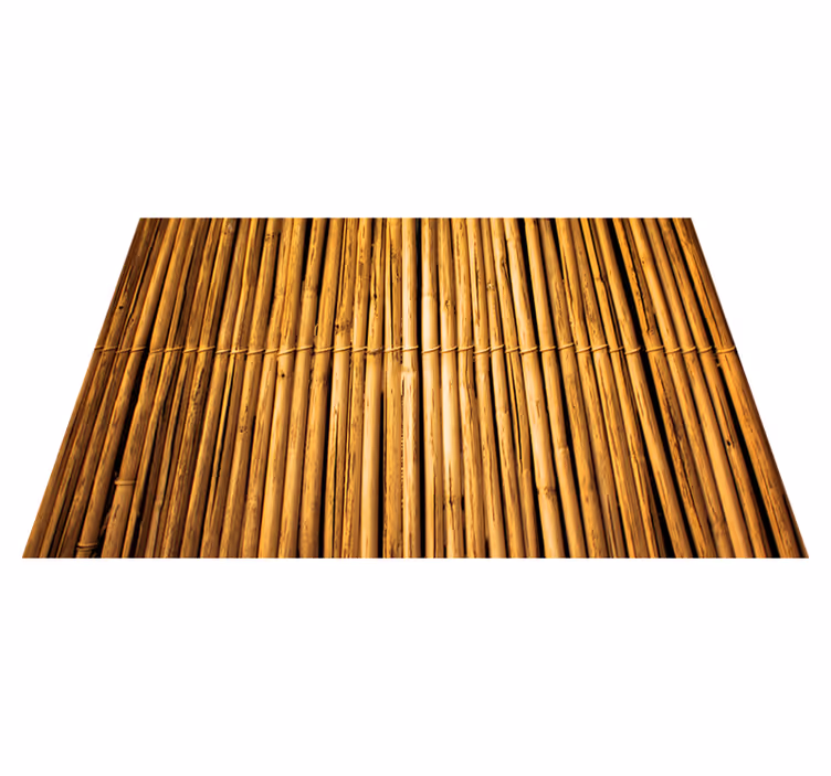 Bamboo texture effect vinyl rug - TenStickers