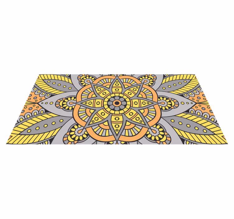 Mandala vinyl carpet with elegant mandala design - TenStickers