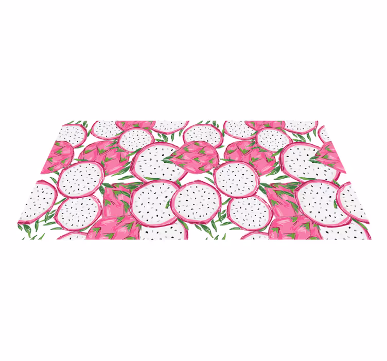 Tropical Fruit Concept kitchen vinyl carpet - TenStickers
