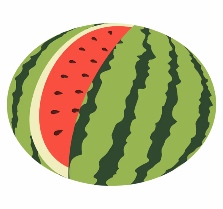 Watermelon slice kitchen vinyl carpet - TenStickers
