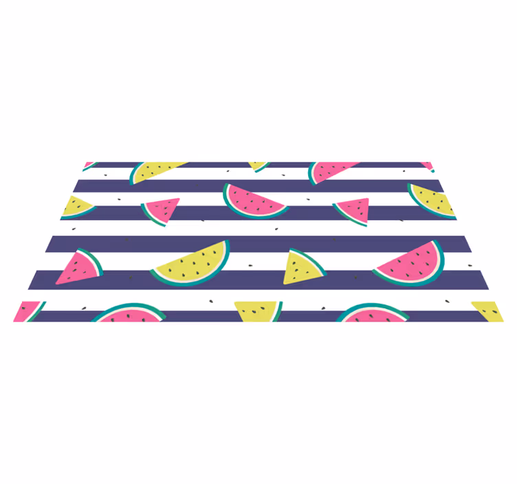 Colorful Watermelon Pattern kitchen vinyl carpet - TenStickers