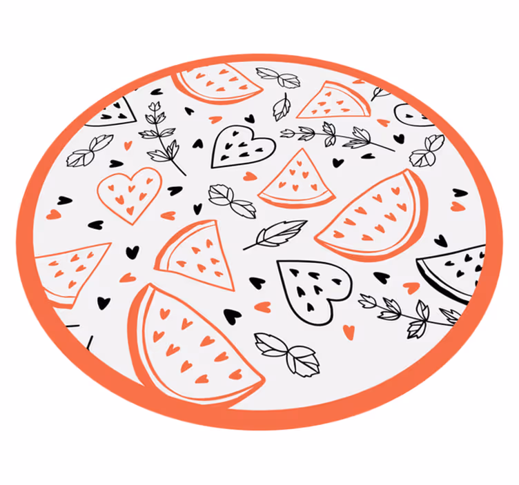 Sweet Heart Patterns kids vinyl carpet - TenStickers