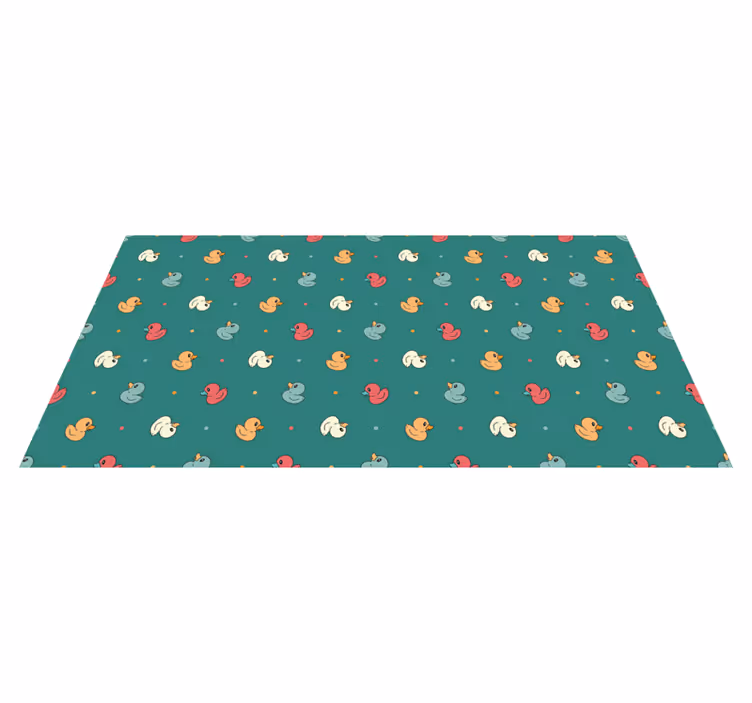 Colorful ducklings pattern kids vinyl carpet - TenStickers