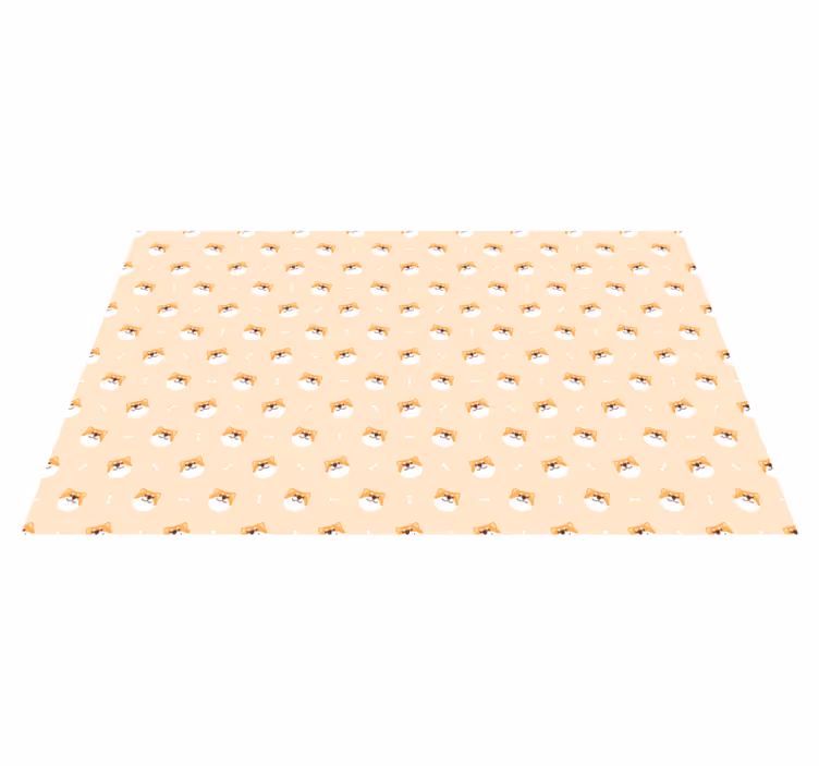 Cute Dog Faces animal vinyl carpet - TenStickers
