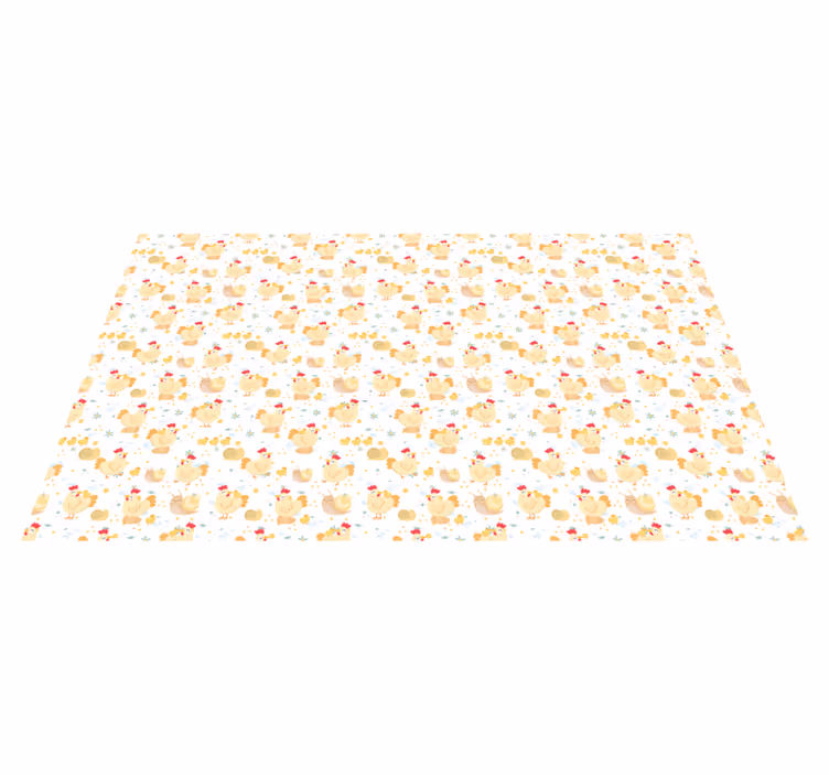Cute Chick Motif kids vinyl carpet - TenStickers