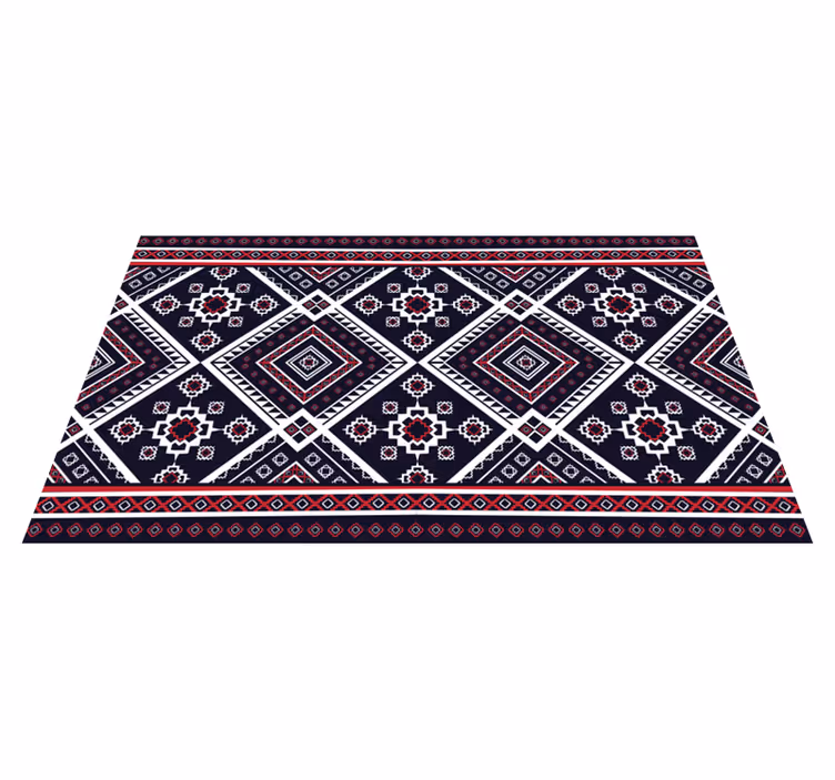 Cultural Geometric Motif ethnic vinyl carpet - TenStickers