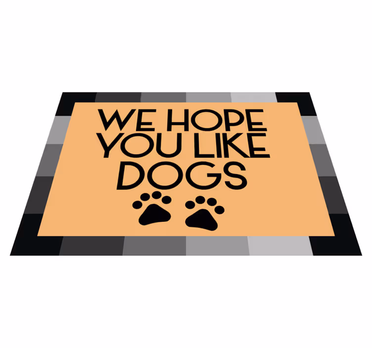 We hope you like dogs entrance hall vinyl carpet - TenStickers