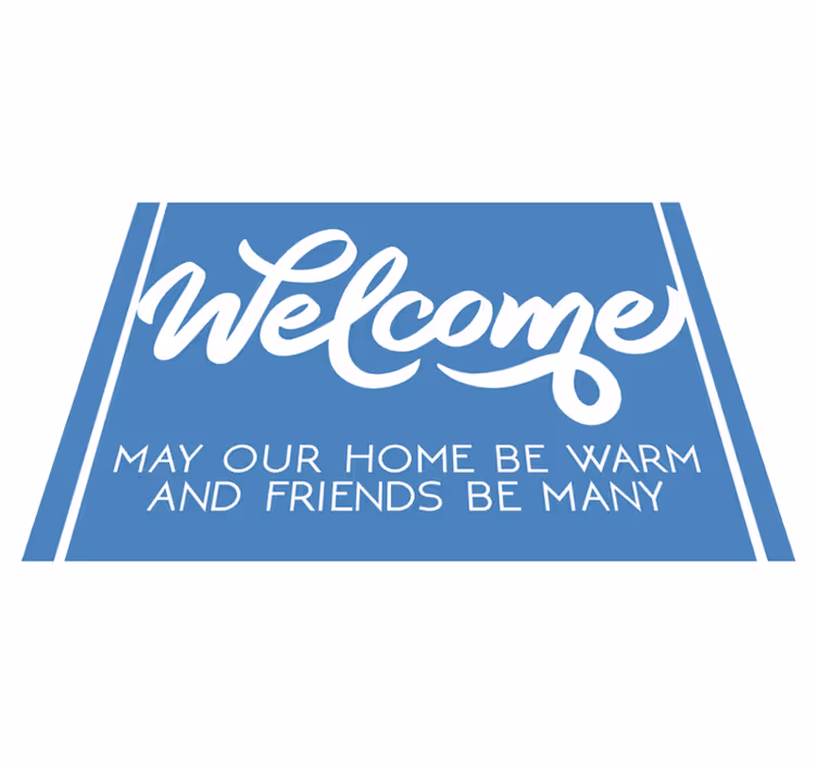 May your home be warm entrance hall vinyl carpet - TenStickers