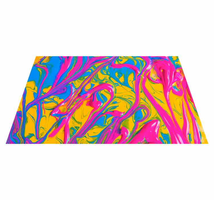 Vibrant Swirl Patterns modern vinyl carpet - TenStickers