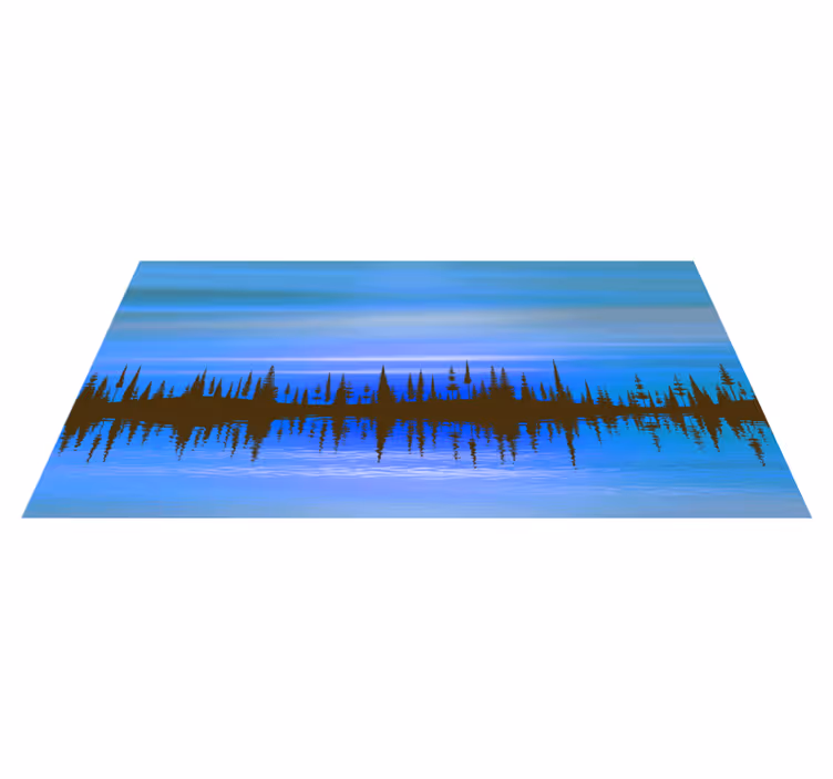 Abstract Landscape Blend nature vinyl carpet - TenStickers