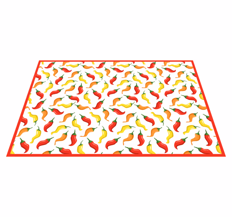 Chili Pepper Concept kids vinyl carpet - TenStickers