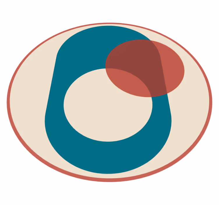 Circles In Harmony modern vinyl carpet - TenStickers