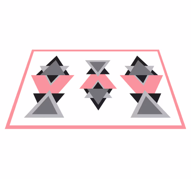Triangular Shapes Blend geometric vinyl carpet - TenStickers