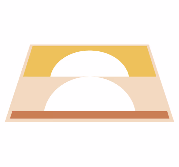 CIRCULAR MINIMALISM minimalist vinyl carpet - TenStickers