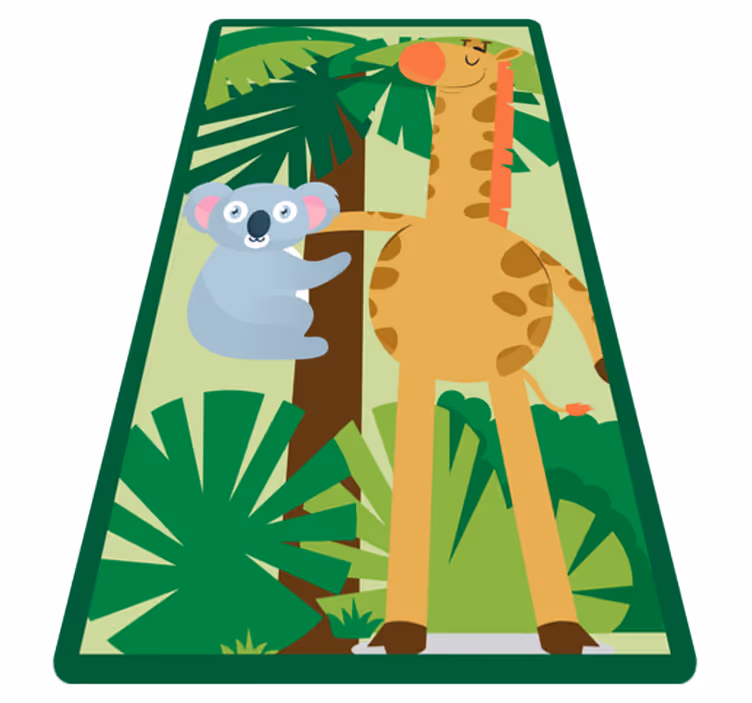 Jungle Friends Adventure nursery vinyl carpet - TenStickers