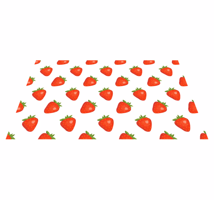 Strawberry Concept kitchen vinyl carpet - TenStickers