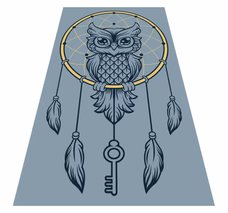 Owl dreamcatcher teen vinyl carpet - TenStickers