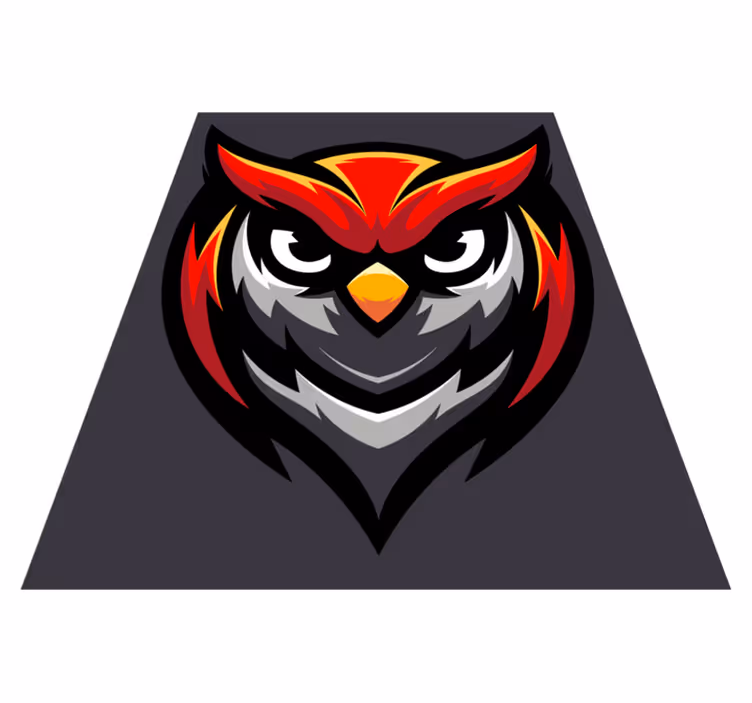 Owl Graphic Bold teen vinyl carpet - TenStickers