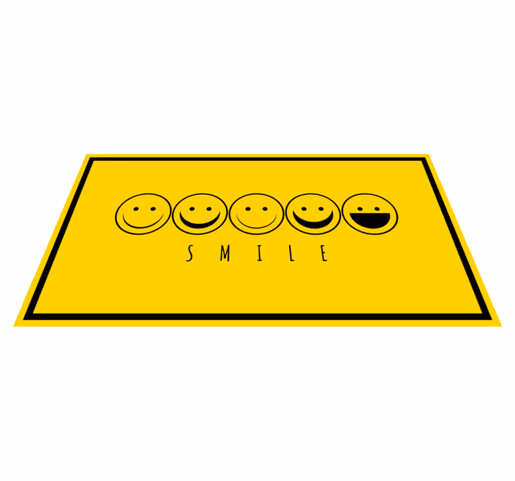 Happy Expressions custom vinyl carpet - TenStickers