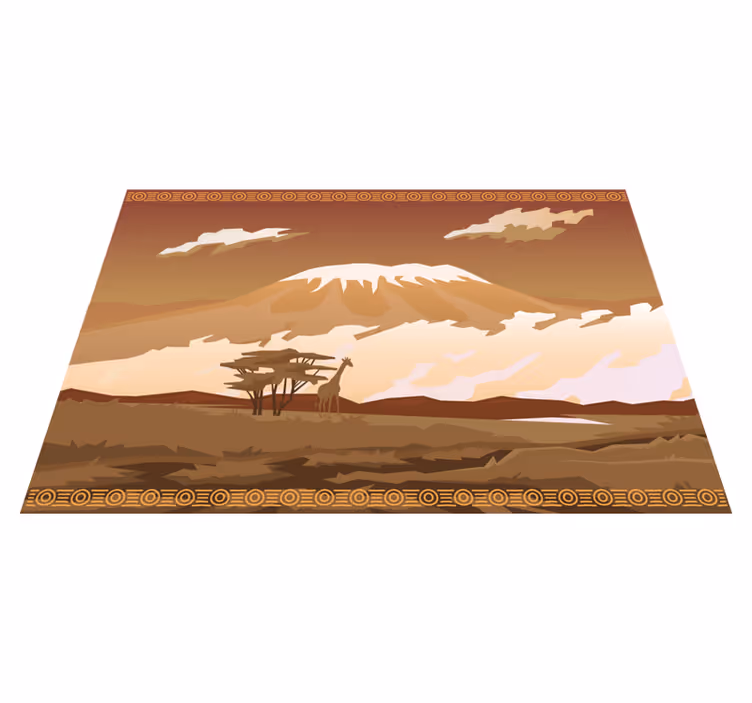 Majestic mountain view nature vinyl carpet - TenStickers