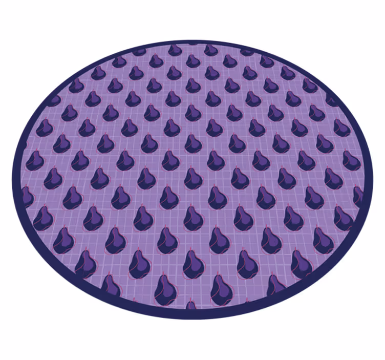 Purple Droplet Pattern kitchen vinyl carpet - TenStickers