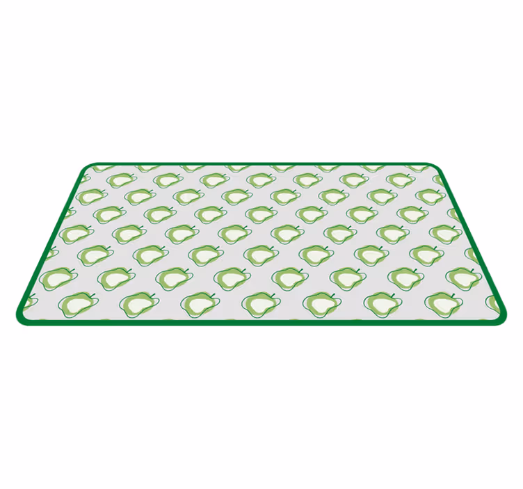 Green Pear Pattern kitchen vinyl carpet - TenStickers