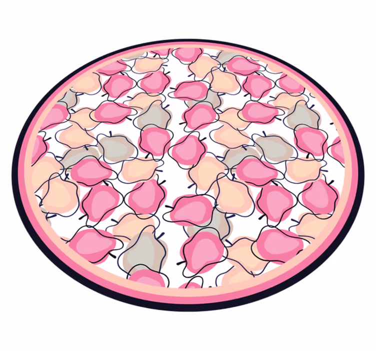 Blush fruit arrangement kitchen vinyl carpet - TenStickers
