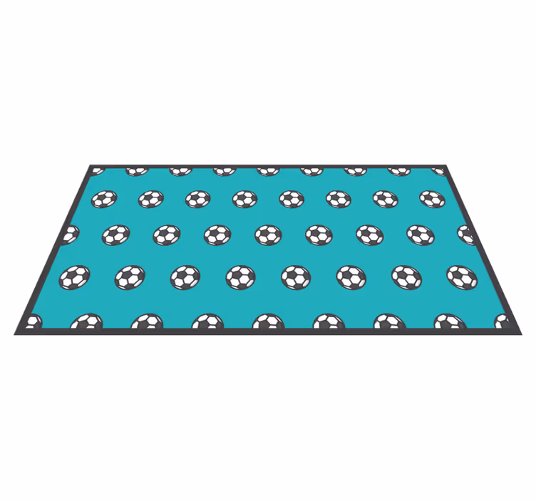 Soccer Ball Pattern game vinyl carpet - TenStickers