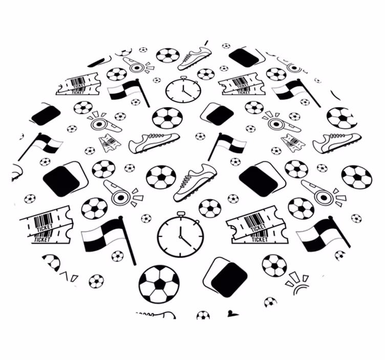 Sports Themed Fun game vinyl carpet - TenStickers