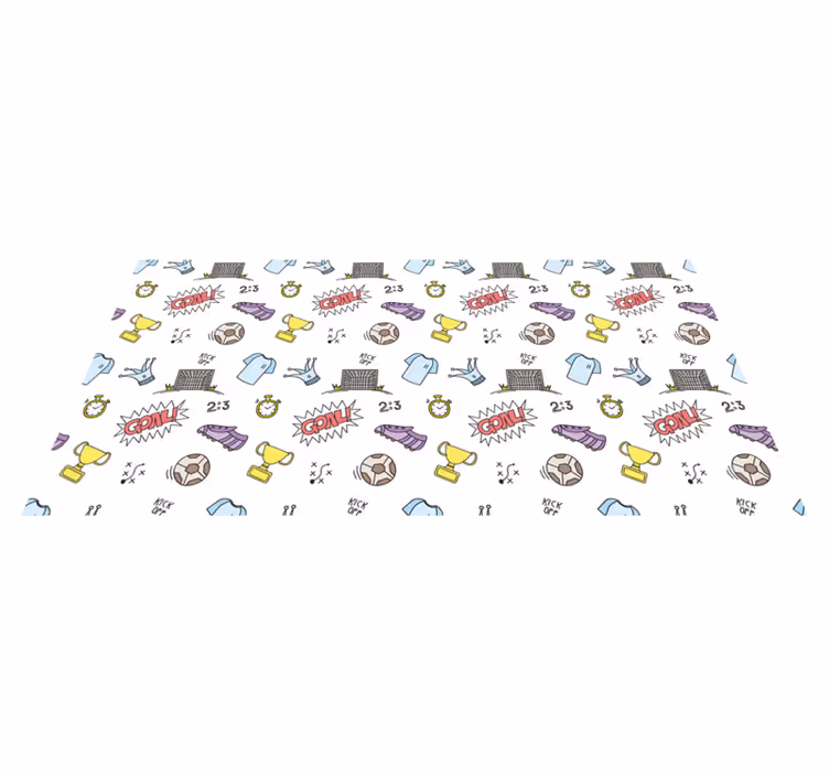 Sporting Symbols Theme game vinyl carpet - TenStickers