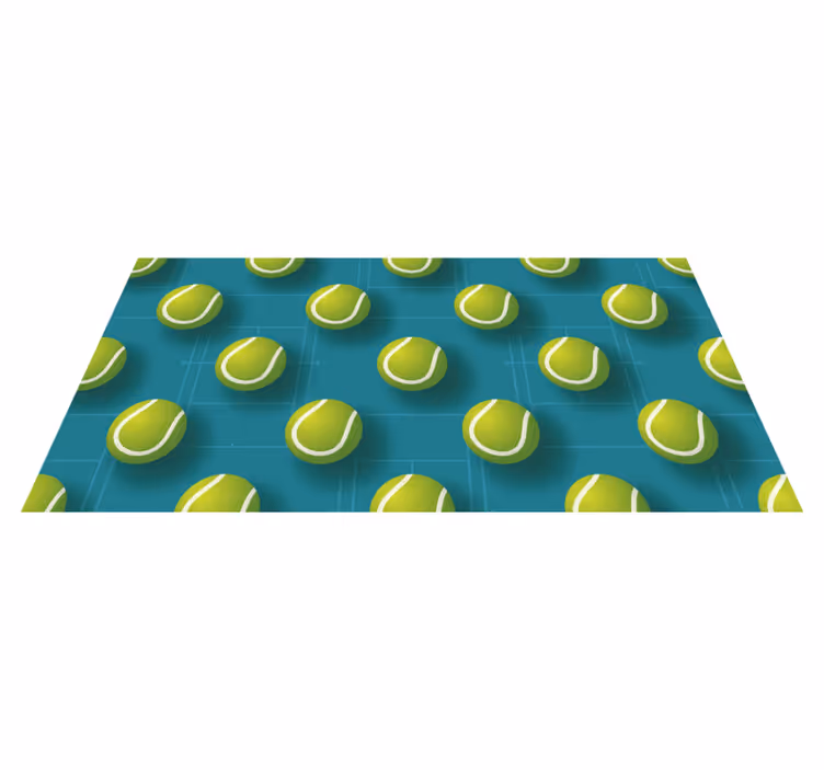Tennis Ball Pattern teen vinyl carpet - TenStickers
