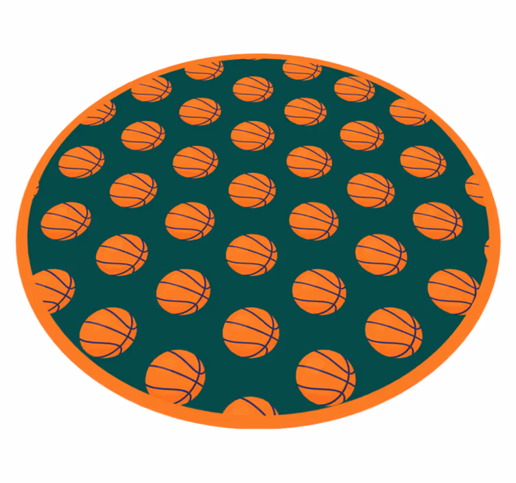 Road vinyl carpet basketball court design - TenStickers