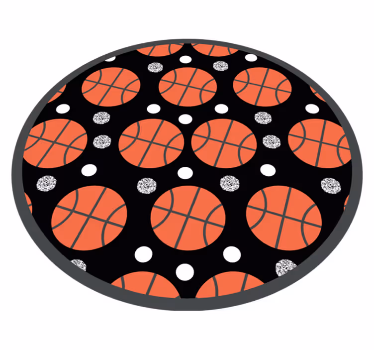 Basketball balls game vinyl carpet - TenStickers