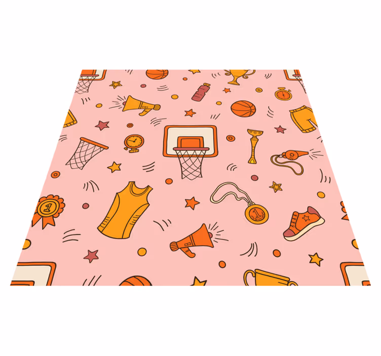 Sporty Fun Elements game vinyl carpet - TenStickers