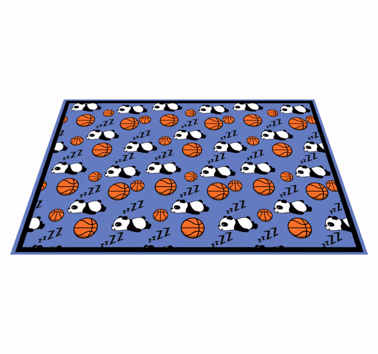 Sleeping Panda Sports kids vinyl carpet - TenStickers