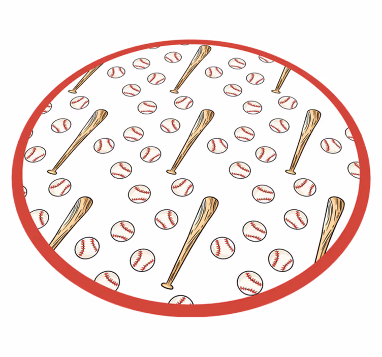 Baseball Season Fun game vinyl carpet - TenStickers