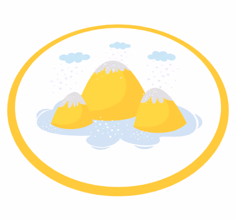 Cheerful Mountain Scene kids vinyl carpet - TenStickers
