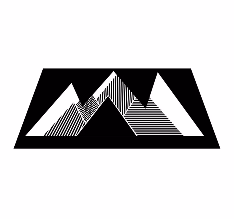 Stylish Zigzag Pattern geometric vinyl carpet - TenStickers