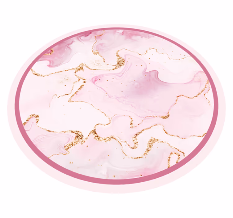 Elegant Pink Swirl marble vinyl carpet - TenStickers