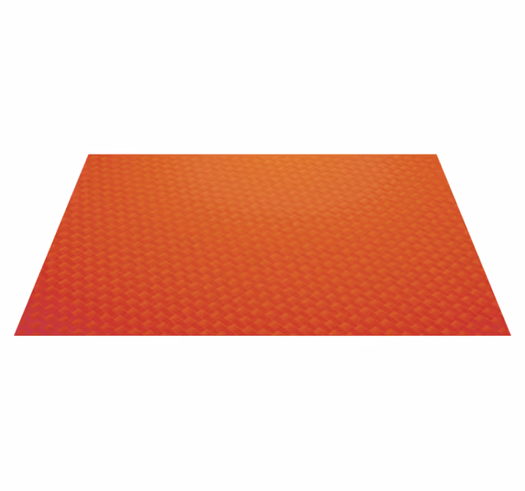 Vibrant orange effect vinyl rug - TenStickers