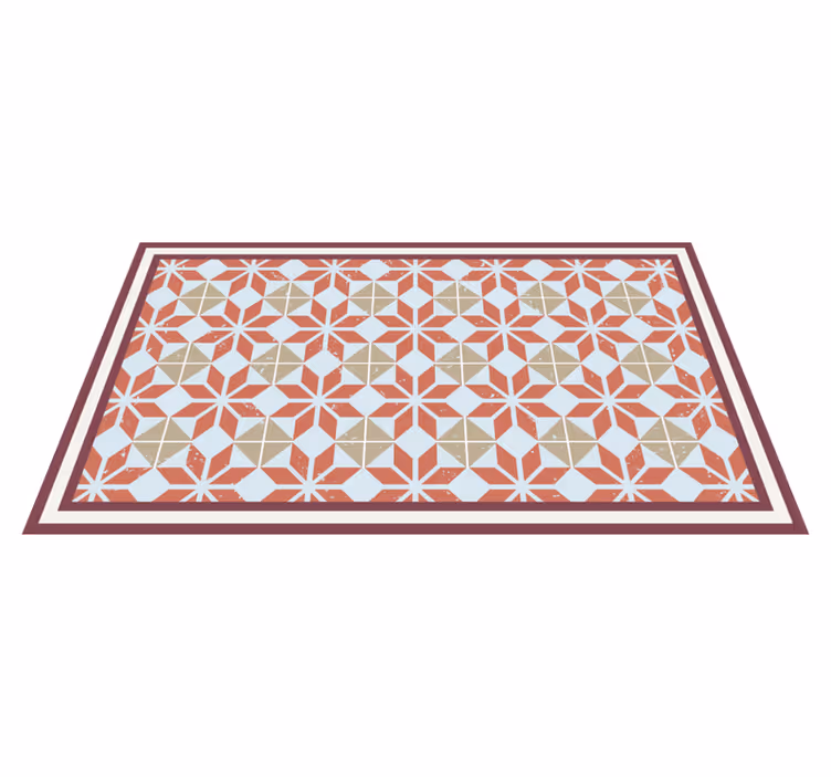 Geometric Element tile vinyl carpet - TenStickers
