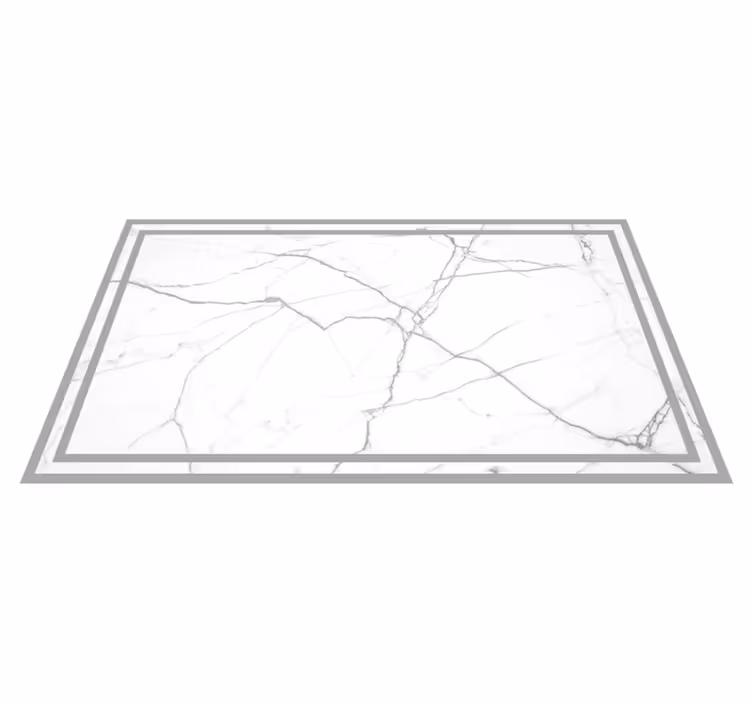Graceful White Striations marble vinyl carpet - TenStickers