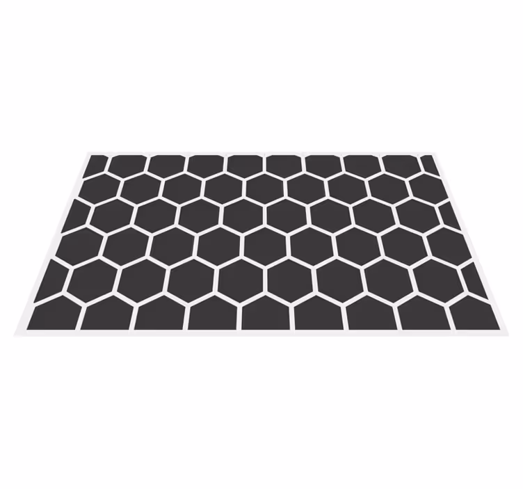 Geometric vinyl carpet hexagonal pattern - TenStickers