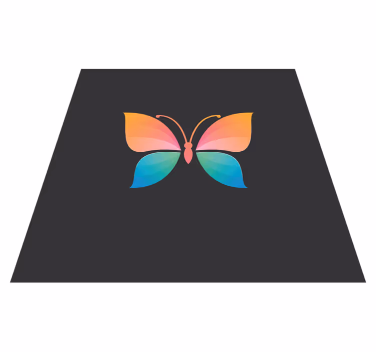 Vibrant Butterfly Concept nature vinyl carpet - TenStickers