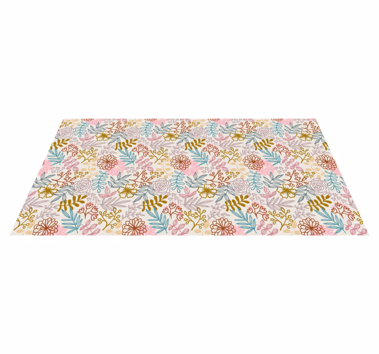 Floral Patterns Collection bedroom vinyl carpet - TenStickers