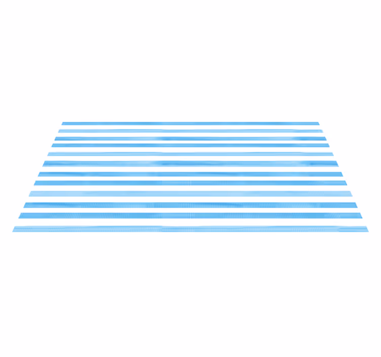 Blue Motif striped vinyl carpet - TenStickers
