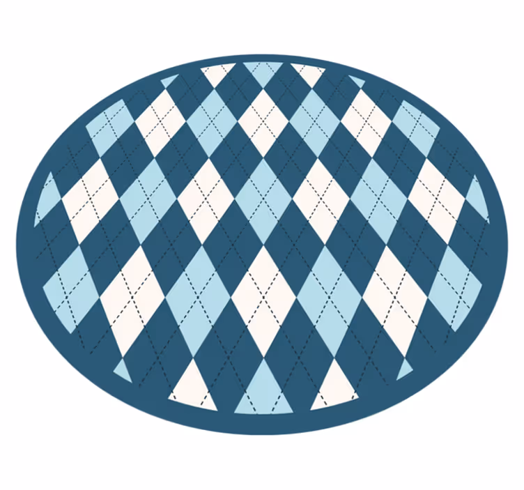 Diamond Pattern Elegance geometric vinyl carpet - TenStickers